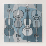 Colorful Cellos Pattern Blues