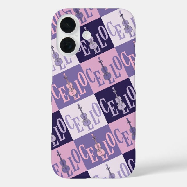 Colorful Cellos Pattern  Case-Mate iPhone Case (Back)