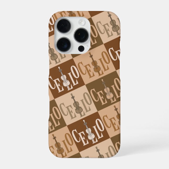 Colorful Cellos Pattern  Iphone Case (Back)