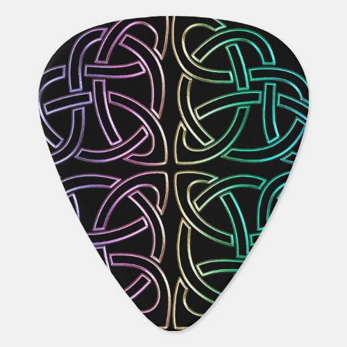 Colorful Celtic Knot Guitar Pick