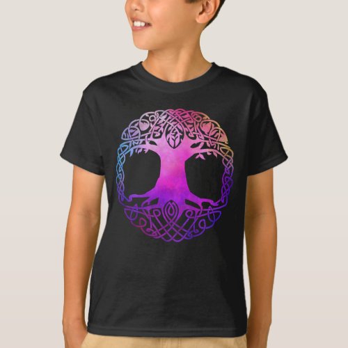 Colorful Celtic Tree of Life T_Shirt