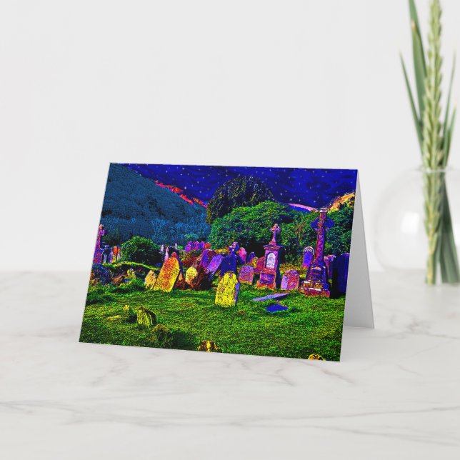 Colorful Cemetery Card (Front)