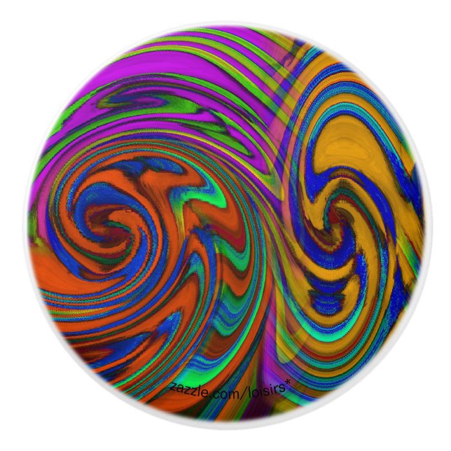 Colorful Ceramic Knob (Front)