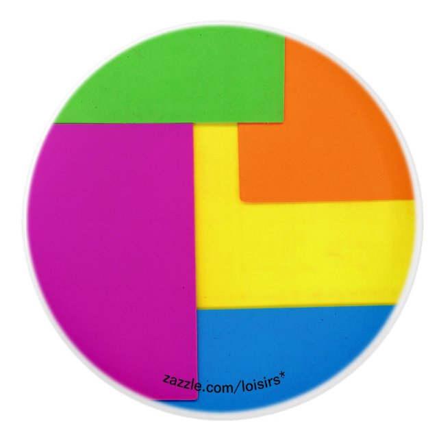 Colorful Ceramic Knob (Front)