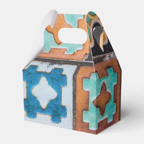Colorful Ceramic Tiles Pattern Design Favor Boxes