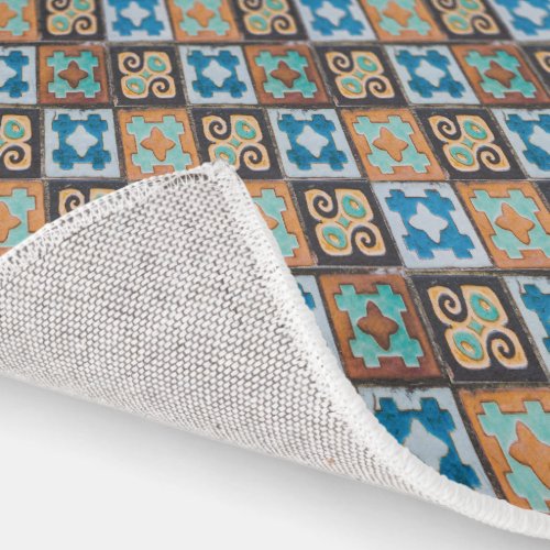 Colorful Ceramic Tiles Pattern Design Rug
