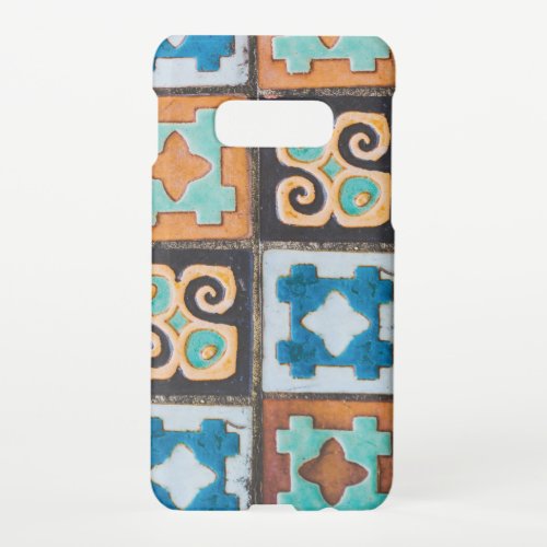 Colorful Ceramic Tiles Pattern Design Samsung Galaxy S10E Case