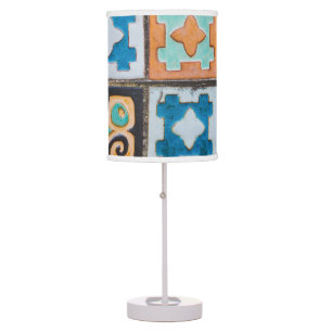 Colorful Ceramic Tiles Pattern Design Table Lamp