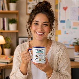 Colorful Certified Amazing Teacher Award Mug
