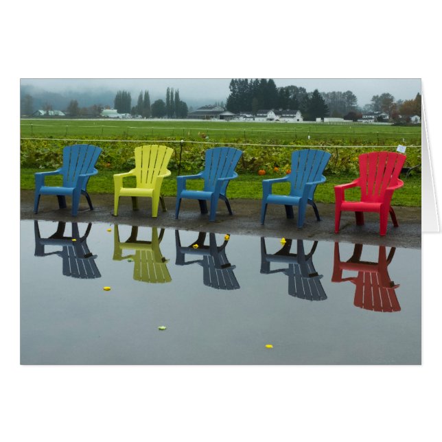 Colorful chairs cards (Front Horizontal)