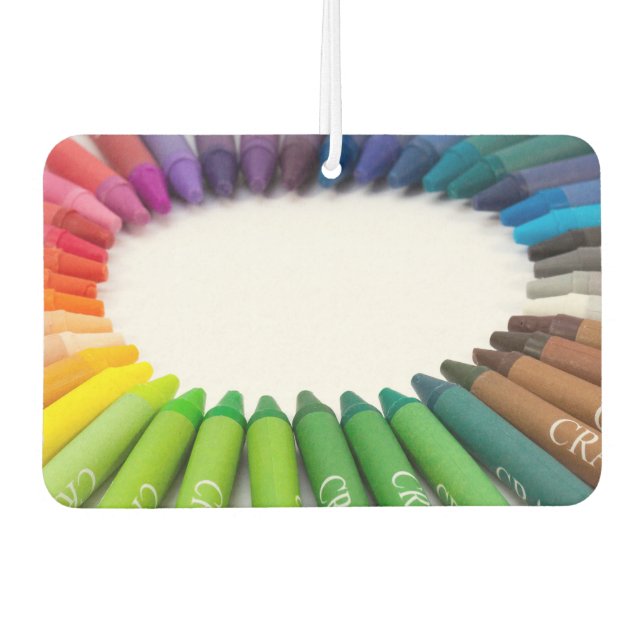 Colorful chalk crayons air freshener (Front)