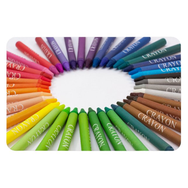 Colorful chalk crayons magnet (Horizontal)