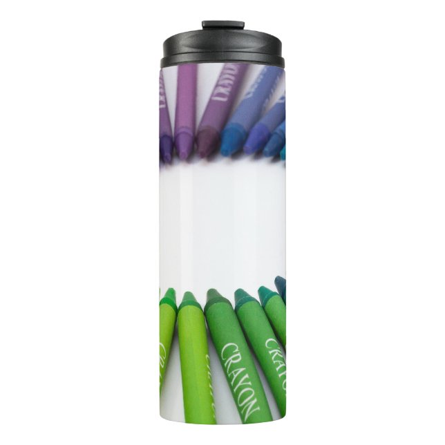 Colorful chalk crayons thermal tumbler (Front)