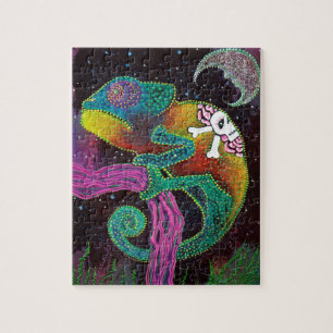 Colorful Chameleon Jigsaw Puzzle