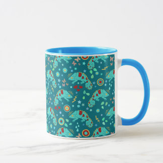 Colorful Chameleon Pattern Mug
