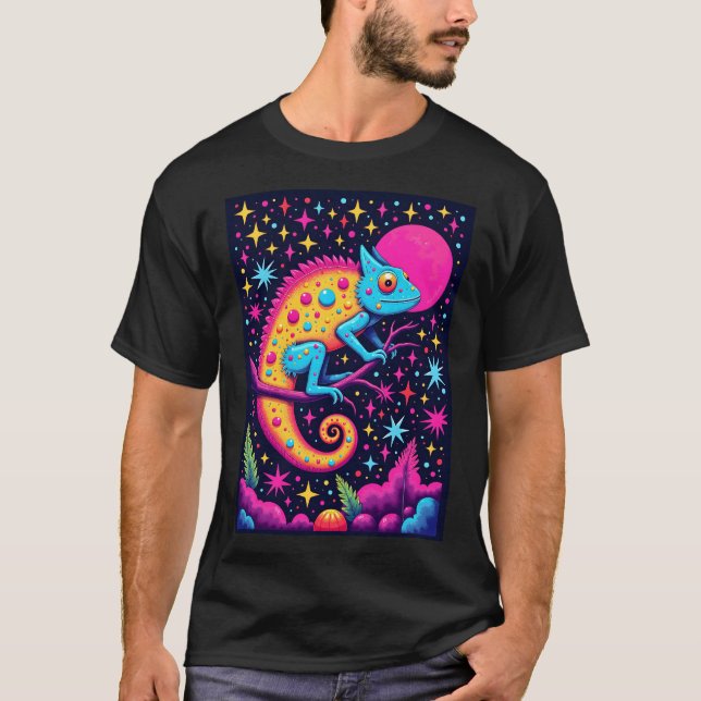 Colorful Chameleon  T-Shirt (Front)