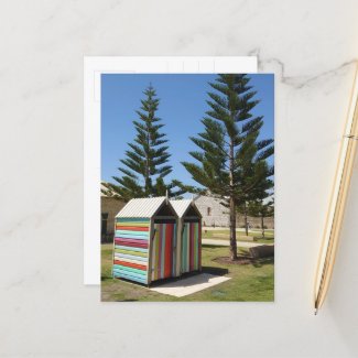 Colorful Changing Booths in Fremantle, Australia