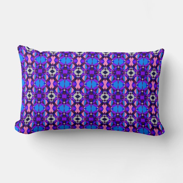 Colorful Chaos 30 Lumbar Pillow (Front)