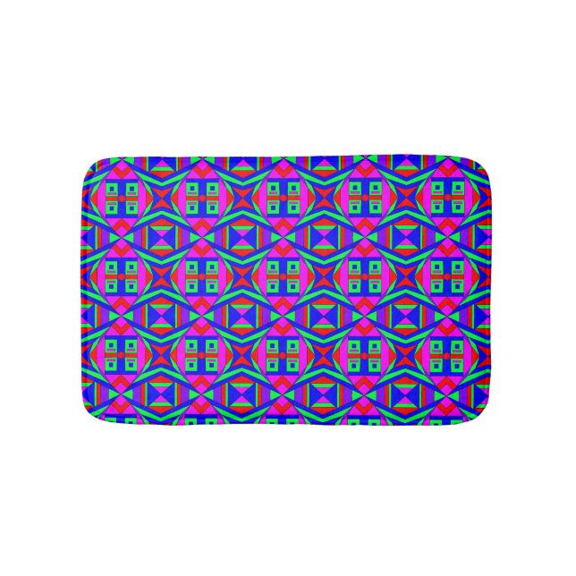 Colorful Chaos 42 Bath Mat (Front)