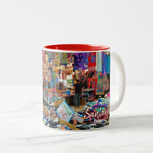 Colorful Chaos_ Santana Fair_ The Real Portugal Two_Tone Coffee Mug