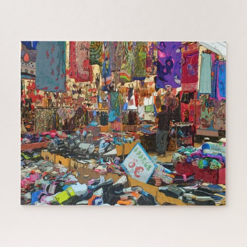 COLORFUL  CHAOS_ SANTANA FLEA MARKET_ PORTUGAL JIGSAW PUZZLE