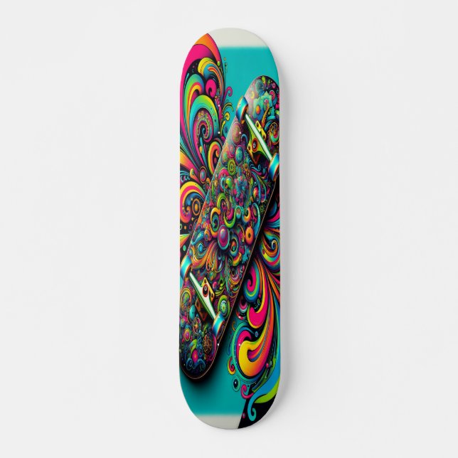 "Colorful Chaos" Skateboard (Front)