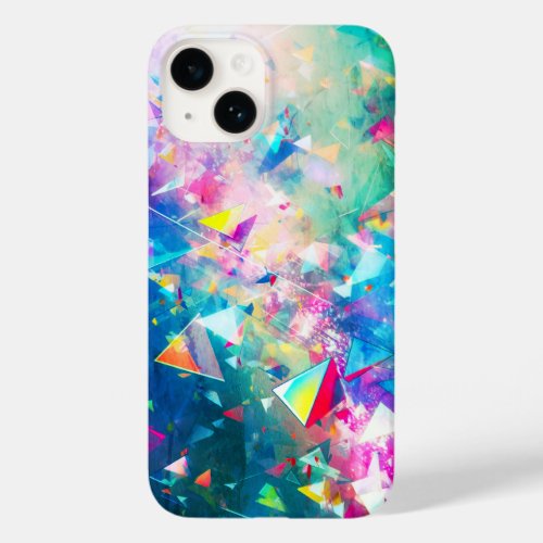 Colorful Chaos Triangle Dimension _ Green Case_Mate iPhone 14 Case