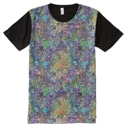 Colorful Chaotic Circles All-Over-Print Shirt