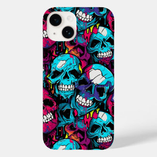 Colorful Chaotic Skull Case-Mate iPhone 14 Case