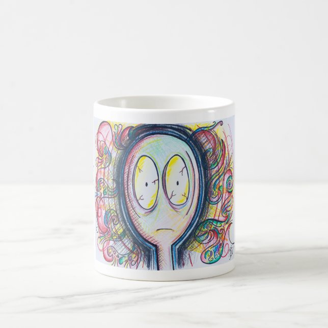 Colorful Character #freakingout Coffee Mug (Center)