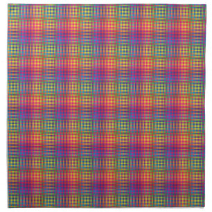 Colorful Checker Abstract Pattern Cloth Napkin
