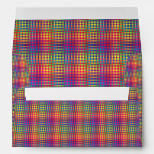 Colorful Checker Abstract Pattern Envelope