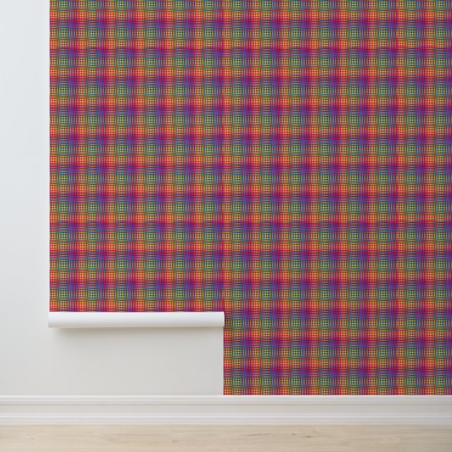 Colorful Checker Abstract Pattern Wallpaper (Application)