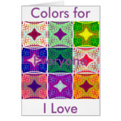 Colorful Checkerboard: A Starry Design (Front)
