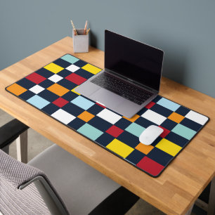 Colorful Checkerboard Desk Mat