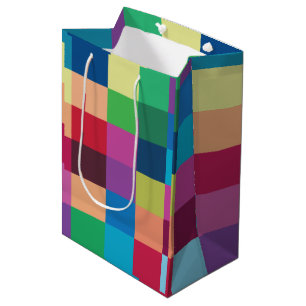Colorful Checkerboard  Medium Gift Bag