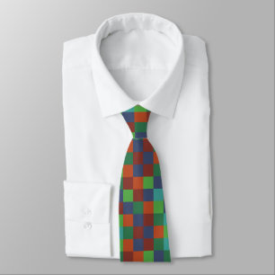 Colorful Checkerboard Neck Tie