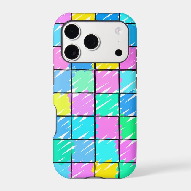 Colorful Checkered Pattern Design Case-Mate iPhone Case (Back)