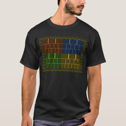 Colorful Checkered pattern vector Wall canvas T_Shirt