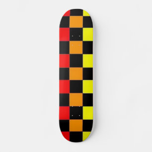Colorful Checkered Skateboard #1