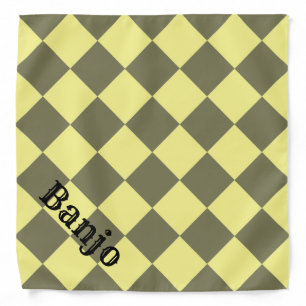 Colorful Checkers - Banana Nut Bandana