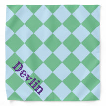 Colorful Checkers - Hint of Mint