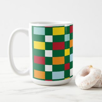 Colorful Checks Checkerboard Pattern