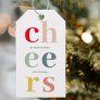 Colorful Cheer Christmas | Happy Holidays Gift Tags