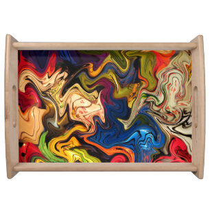 colorful, cheerful, colorful + pattern,  serving tray
