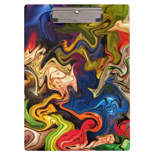 colorful, cheerful, colorful + pattern, textile clipboard (Front)