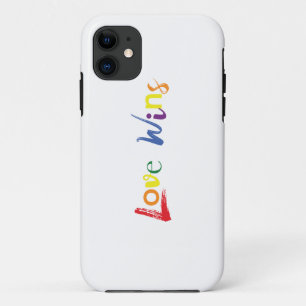 Colorful, cheerful, creative design of Love Wins iPhone 11 Case