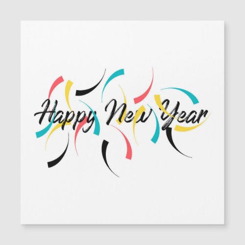 Colorful cheerful design of Happy New Year