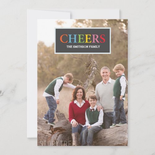 colorful cheers new year card