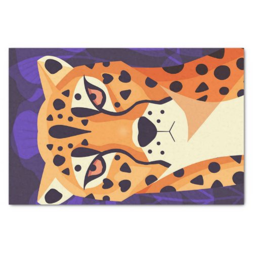 Colorful Cheetah Animal Decoupage Paper